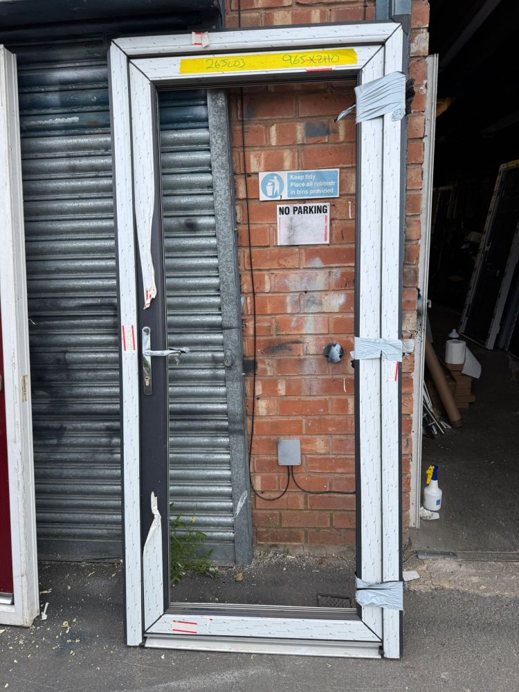 Anthracite Grey Upvc Door 965 x 2110 mm 26JC03