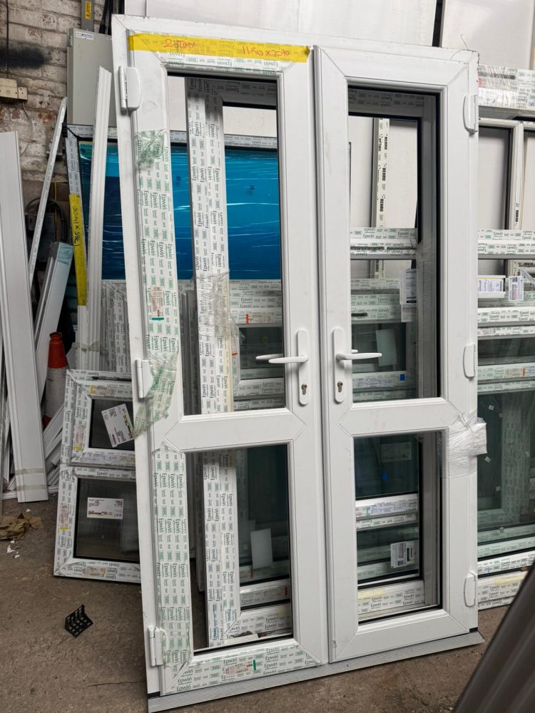 White Upvc French Door 1190 x 2070 mm 26TM01