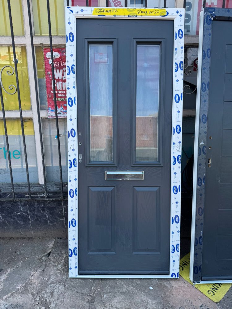 Anthracite Grey Composite Traditional Door 870 x 2050 mm 26HA22