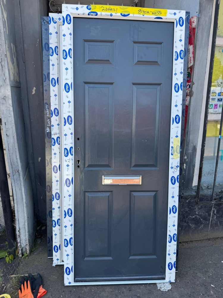 Anthracite Grey Composite Traditional Door 870 x 2055 mm 26HA21