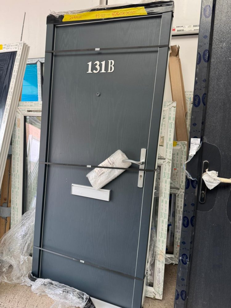 Anthracite Grey Composite Traditional FD30 Door 880 x 2010 mm 26MMY26