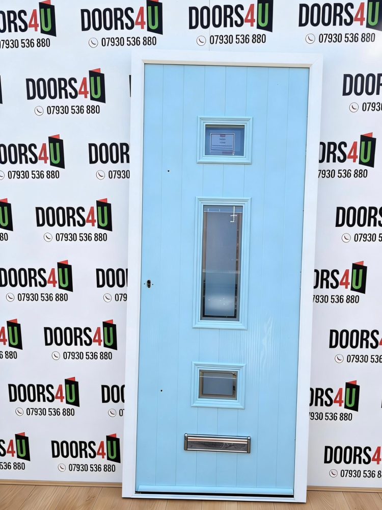 Ocean Blue Composite Modern Door 880 x 2010 mm 26HA14
