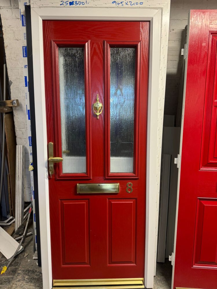 Red Composite Traditional Door 850 x 2030 mm 26HMM2