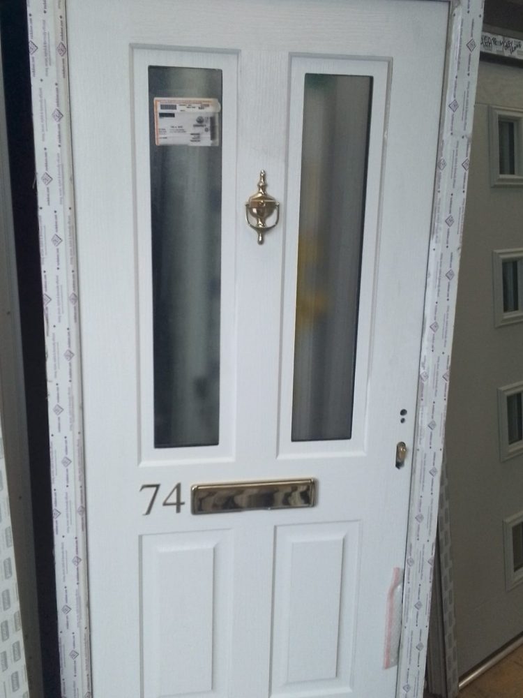 White Composite Traditional Door 985 x 2060 mm