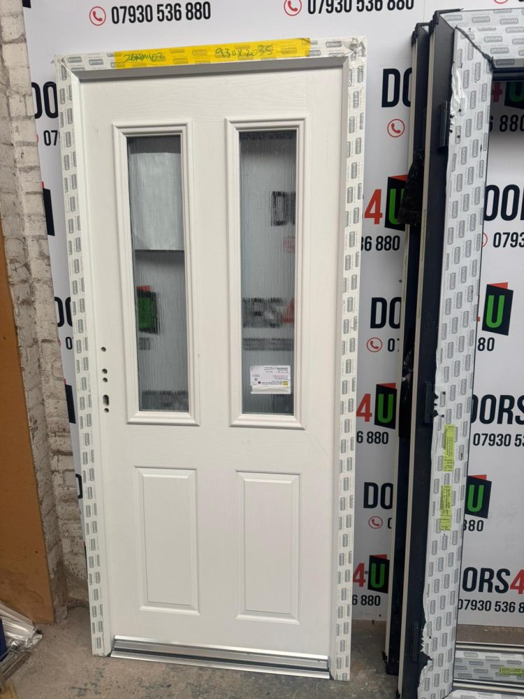 White Composite Traditional Door 930 x 2035 mm 26NMY02