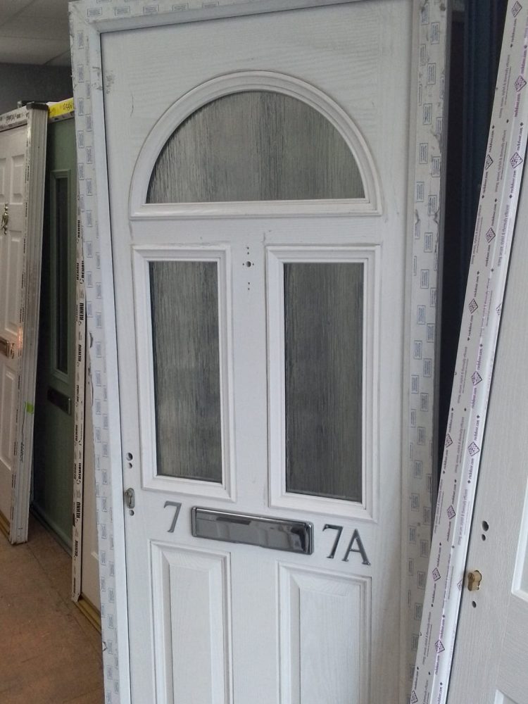 White Composite Traditional Door 835 x 2060 mm