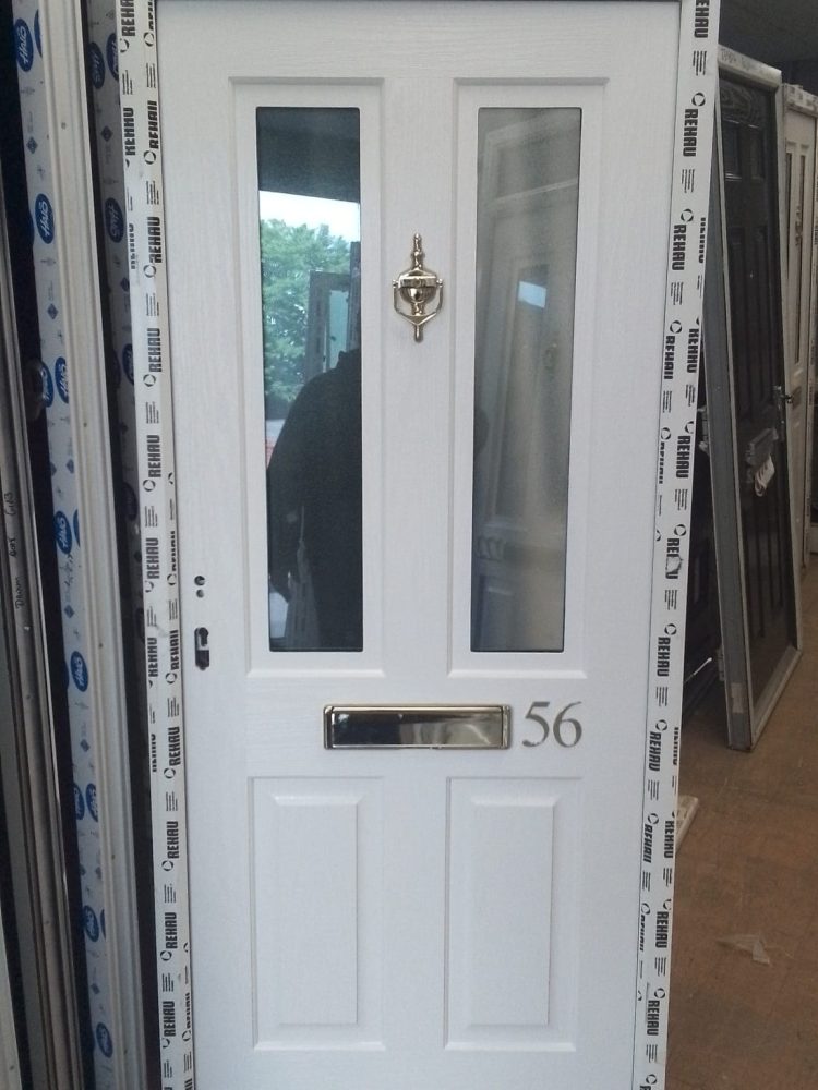 White Composite Traditional Door 860 x 1980 mm
