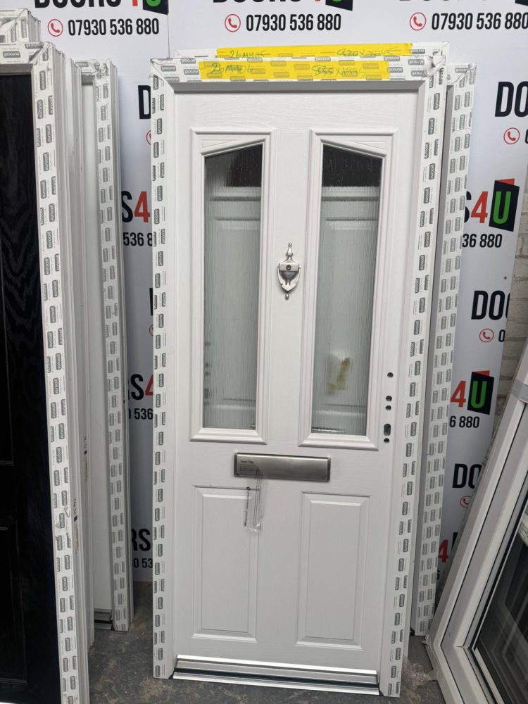 White Composite Traditional Door 835 x 1995 mm 26MY06