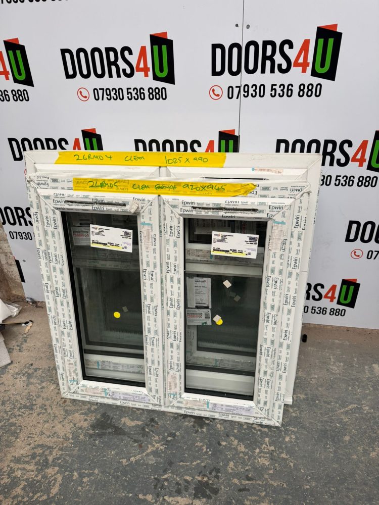 White Upvc French Window 920 X 945 mm 26RM05