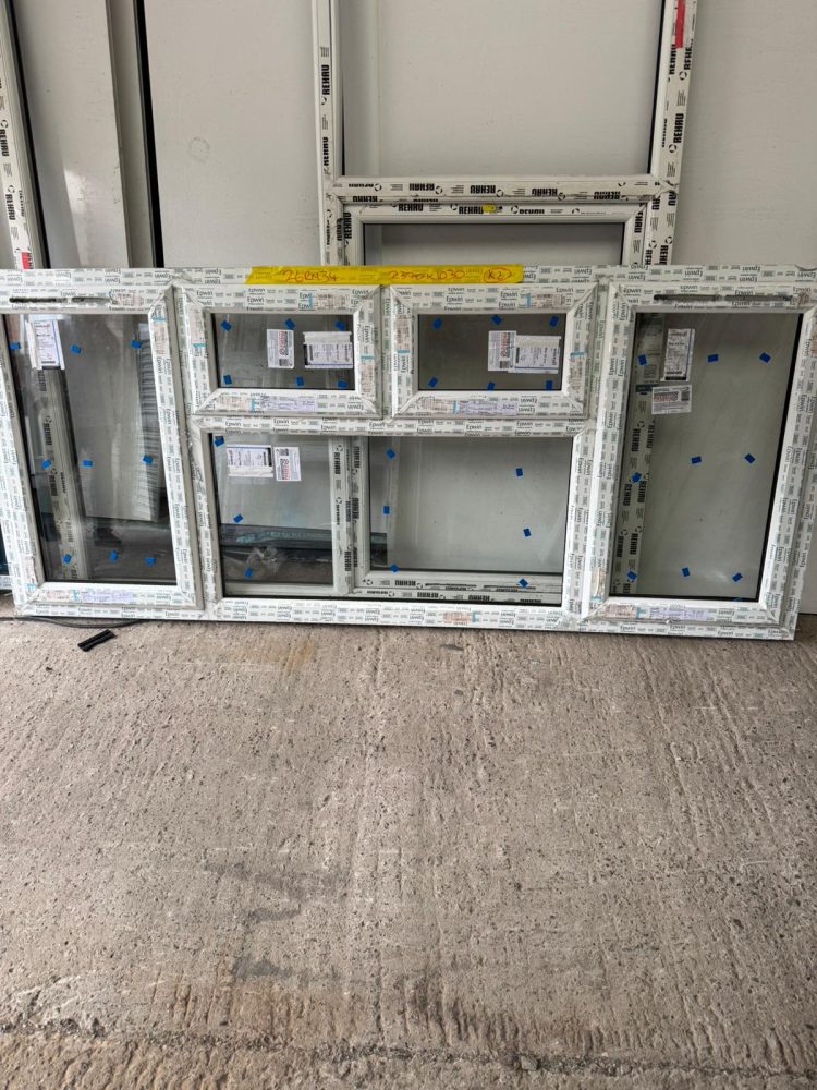 White Upvc Window 2370 X 1030 mm 26RM34