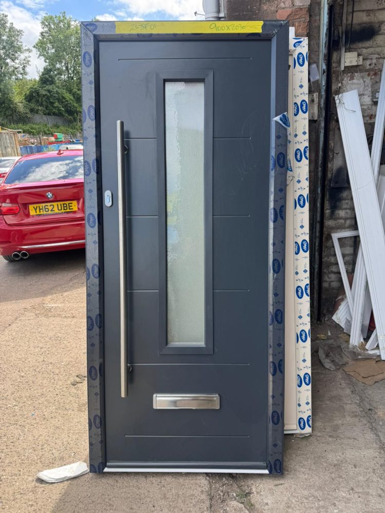 Anthracite Grey Composite Modern Door 900 x 2030 mm 26TF01