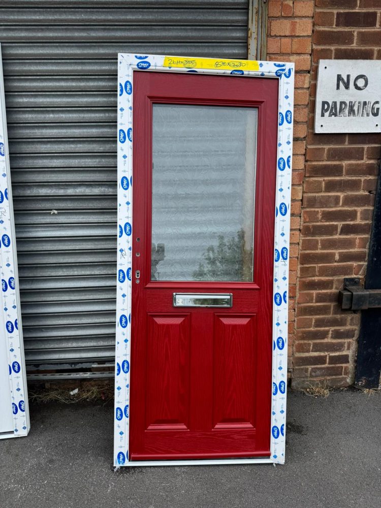 Red Composite Traditional Door 870 x 2030 mm 26HMJ25