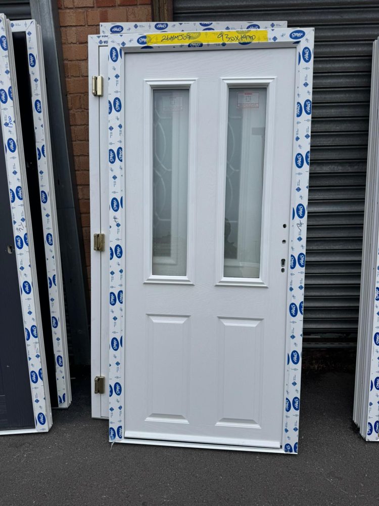 White Composite Traditional Door 930 x 1970 mm 26HMJ07