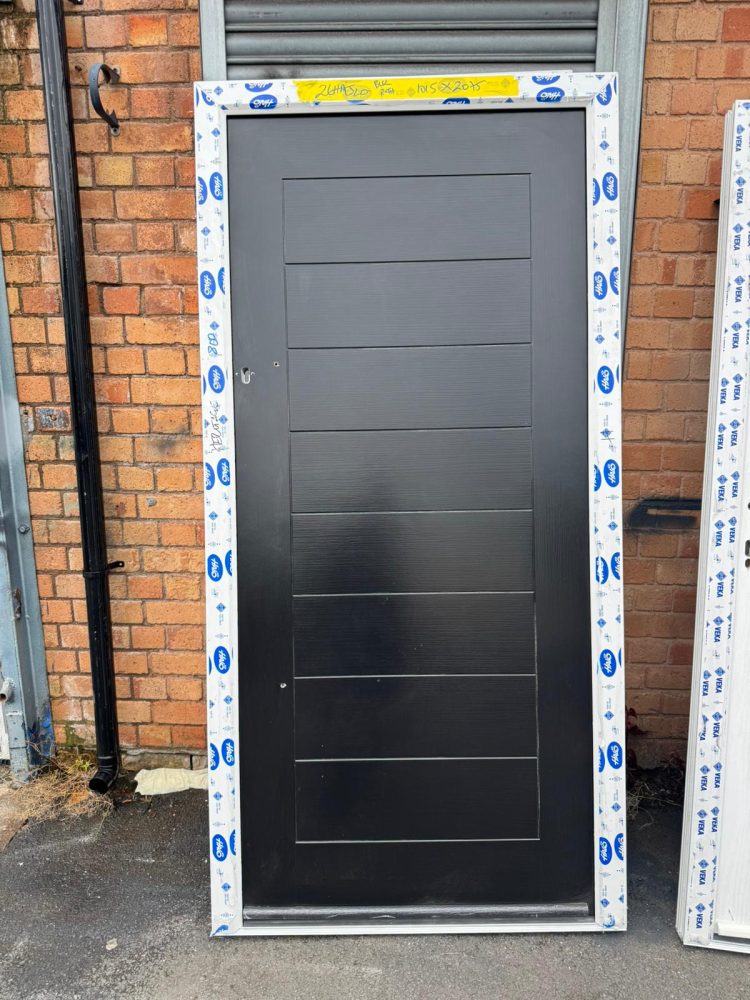 Black Composite Modern Door 1015 x 2075 mm 26HMJ20