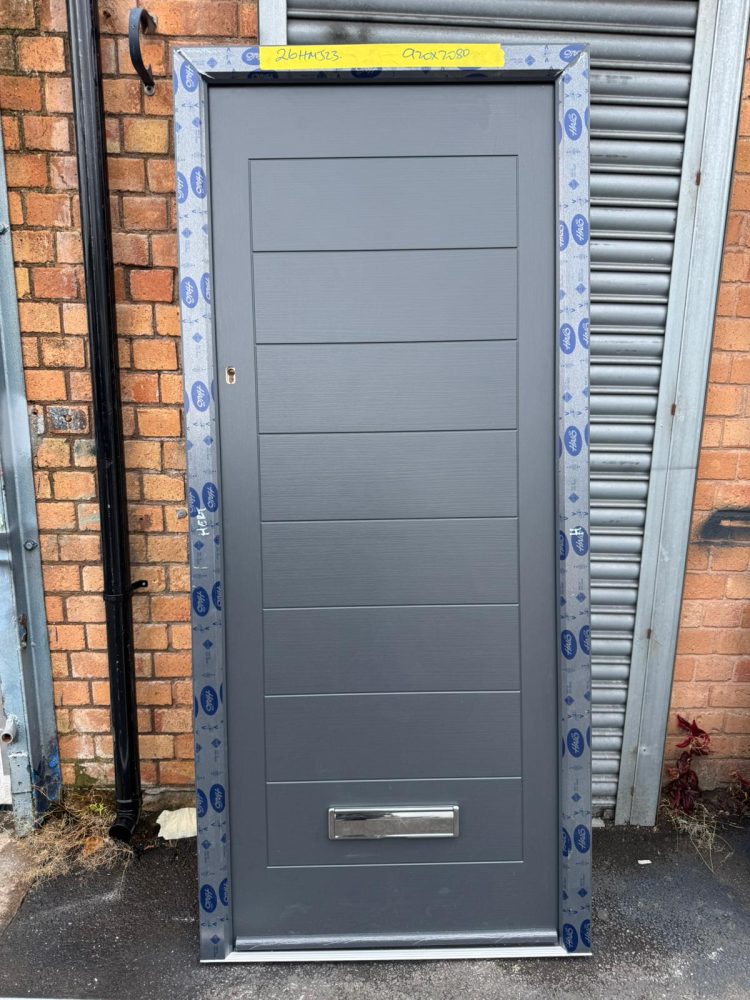 Anthracite Grey Composite Modern Door 920 x 2080 mm 26HMJ23