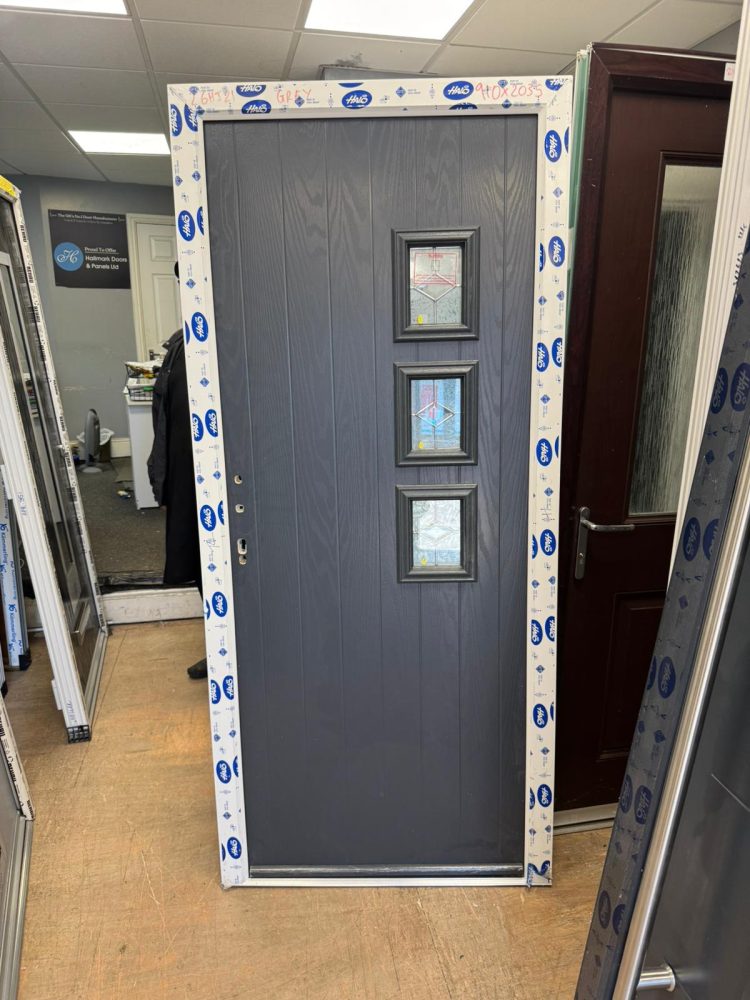 Anthracite Grey Composite Modern Door 910 x 2035 mm 26HJ21