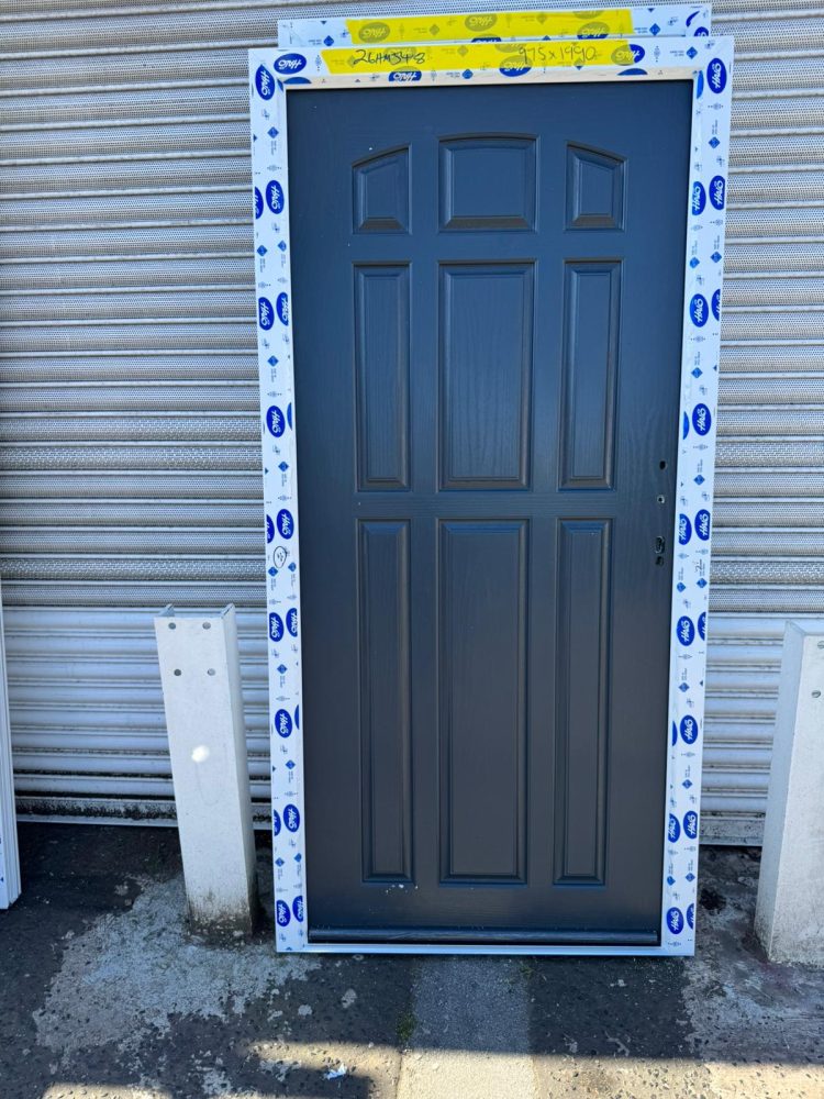 Anthracite Grey Composite Traditional Door 975 x 1990 mm 26HMJ48