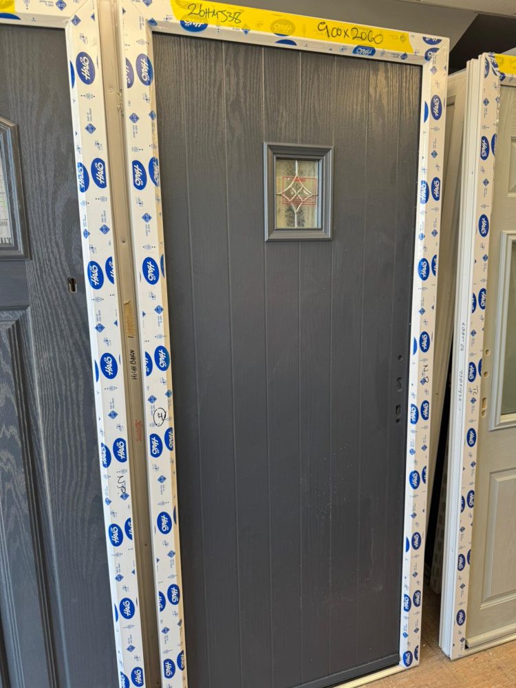 Anthracite Grey Composite Modern Door 900 x 2060 mm 26HMJ38