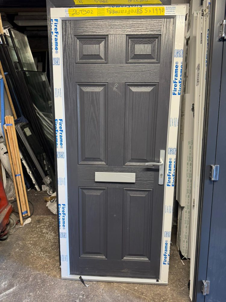 Anthracite Grey Composite Traditional Door 855 x 1990 mm 26TJ02