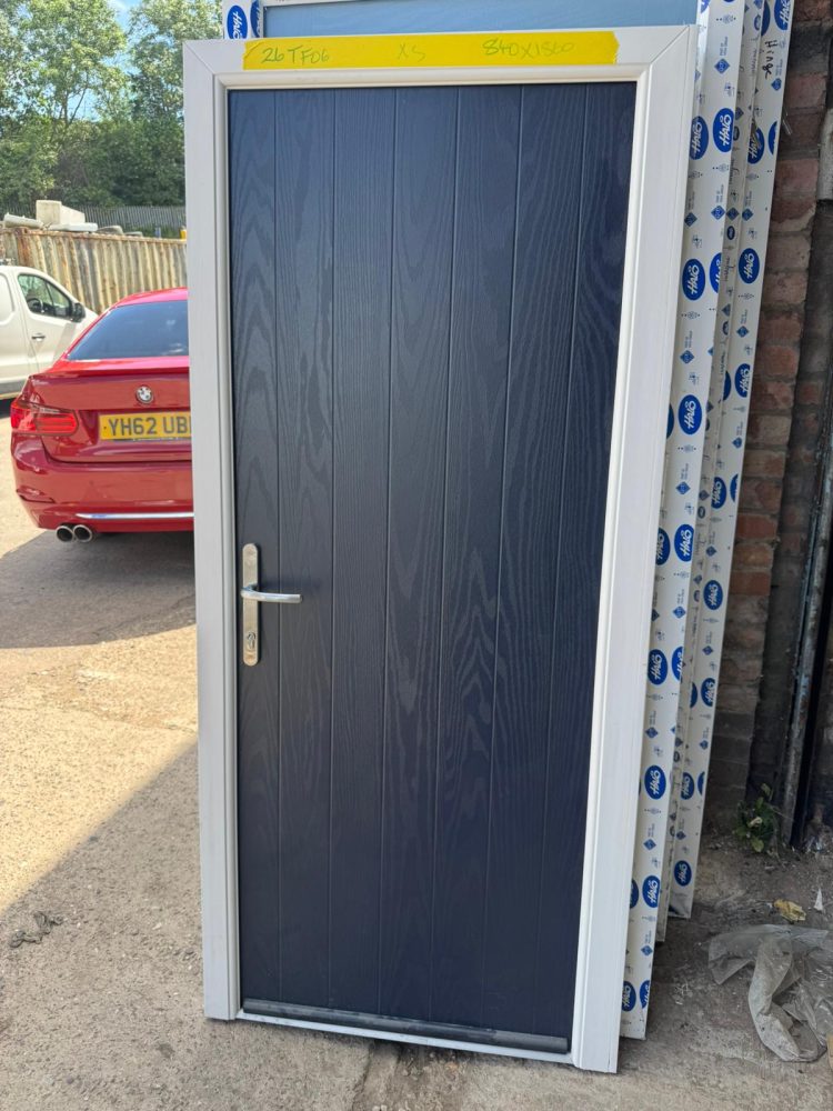 Ex-Showroom Grey Composite Modern Door 840 x 1860 mm 26TF06