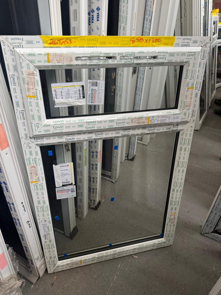 White Upvc Window 850 X 1300 mm 26TM53