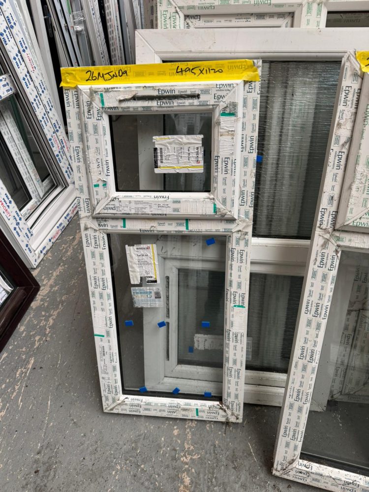 White Upvc Window 495 X 1120 mm 26MJN09
