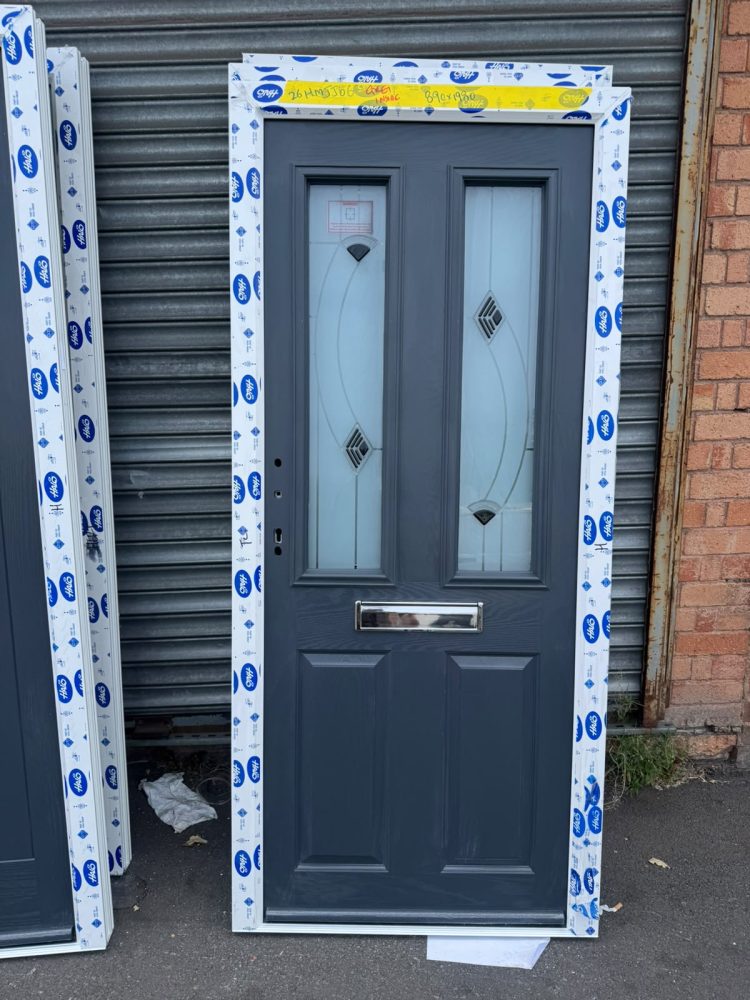 Anthracite Grey Composite Traditional Door 890 x 1980 mm 26HMJJ06