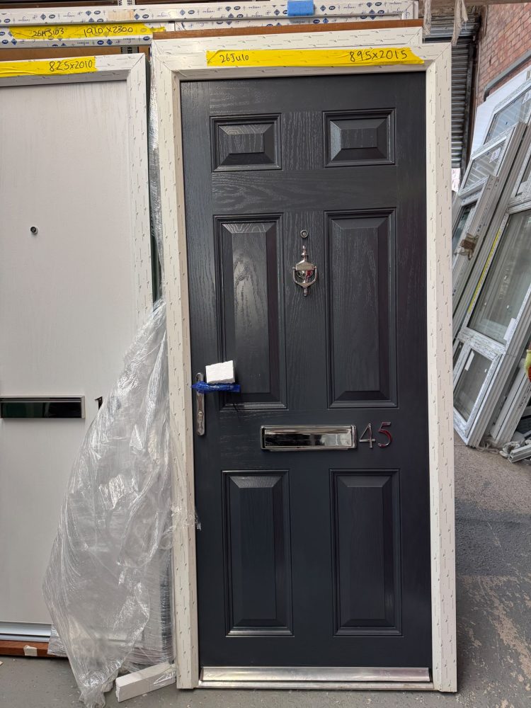 Grey Composite Traditional Door 895 x 2015 mm 26JU10
