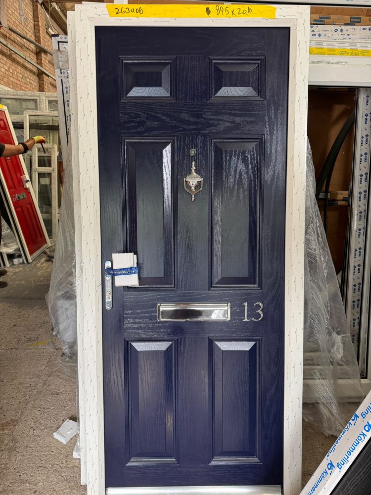 Navy Blue Composite Traditional Door 895 x 2010 mm 26JU06