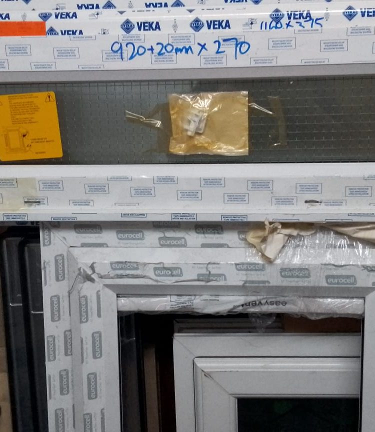 White Upvc Window 940 X 270 mm