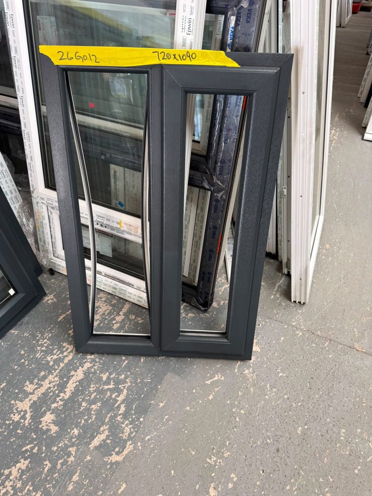 Anthracite Grey Upvc Window 720 X 1090 mm 26G012