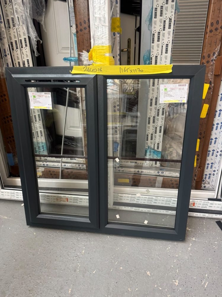Anthracite Grey Upvc Window 1165 X 1130 mm 26G018