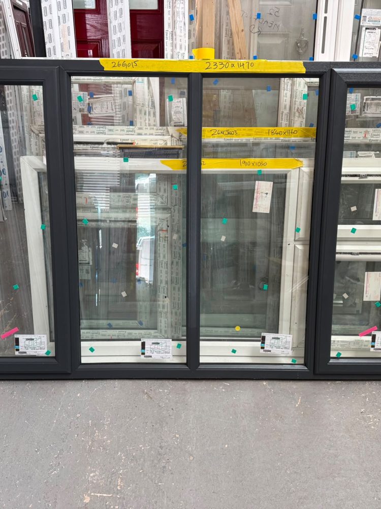 Anthracite Grey Upvc Window 2330 X 1470 mm 26G015