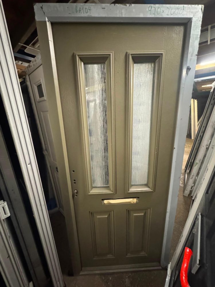 Olive Green Composite Traditional Door 920 x 2070 mm 26RA104