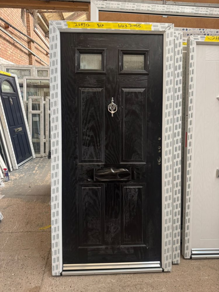 Black Composite Traditional Door 1010 x 2085 mm 26RJ12