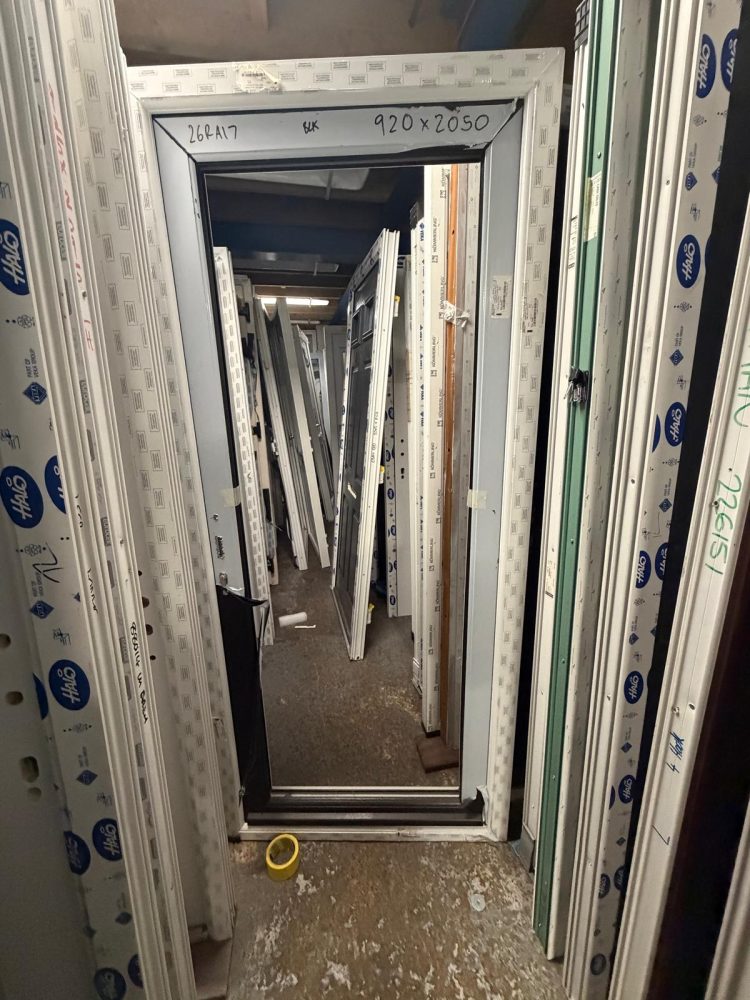 Black Upvc Door 920 x 2050 mm 26RA17