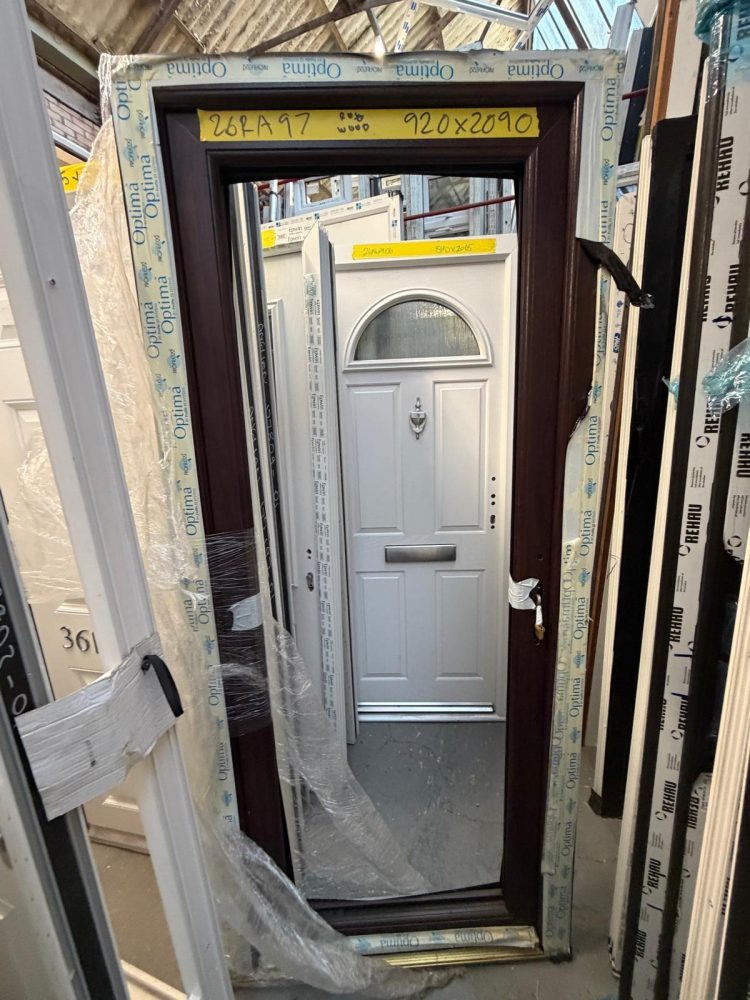 Rosewood Upvc Door 920 x 2090 mm 26RA97