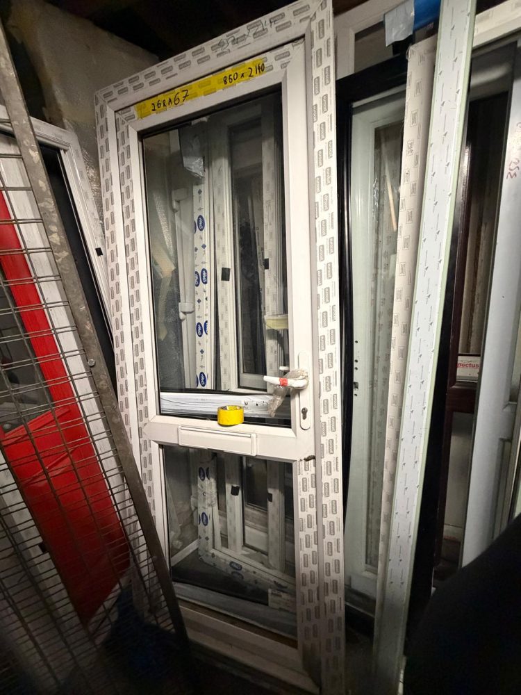 White Upvc Door 860 x 2140 mm 26RA67