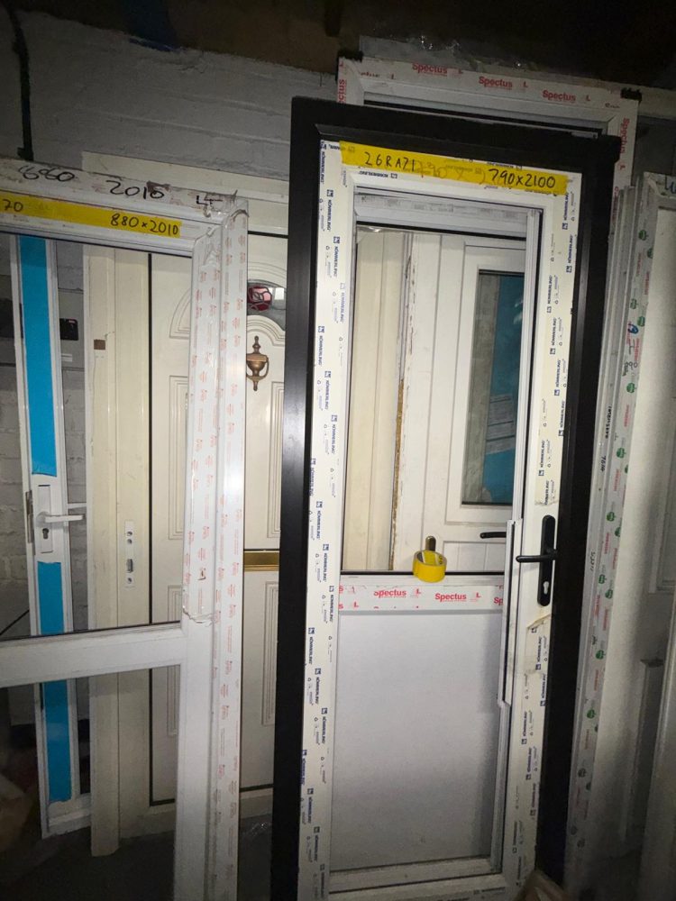 White Upvc Door 790 x 2100 mm 26RA71