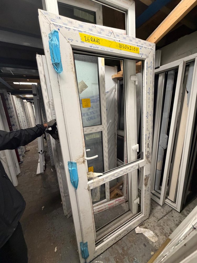 White Upvc Door 1030 x 2100 mm 26RA62