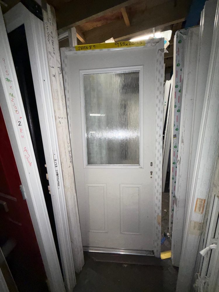 White Composite Traditional Door 935 x 2095 mm 26RA89