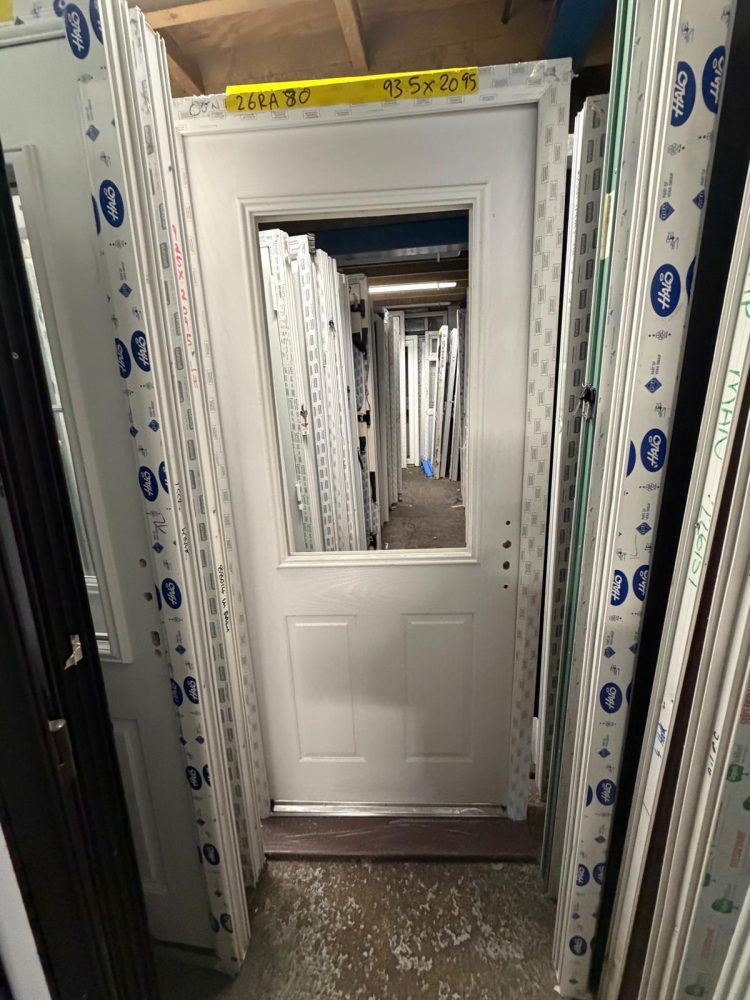 White Composite Traditional Door 935 x 2095 mm 26RA80