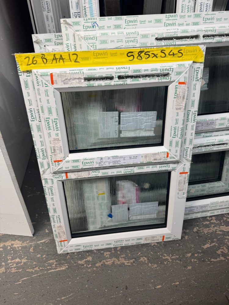 White Upvc Window 585 X 545 mm 26BAA12