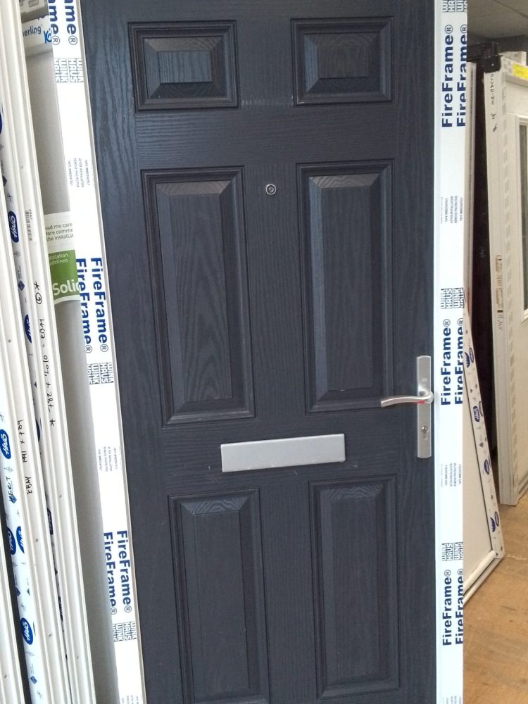 Anthracite Grey Composite Traditional Door 880 x 2020 mm