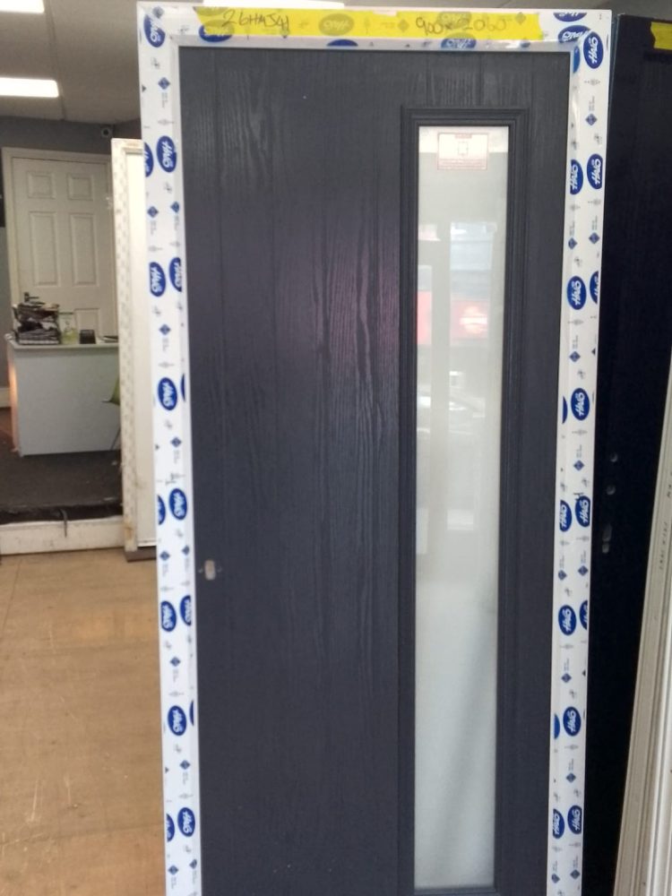 Anthracite Grey Composite Modern Door 900 x 2060 mm 26HMJ41