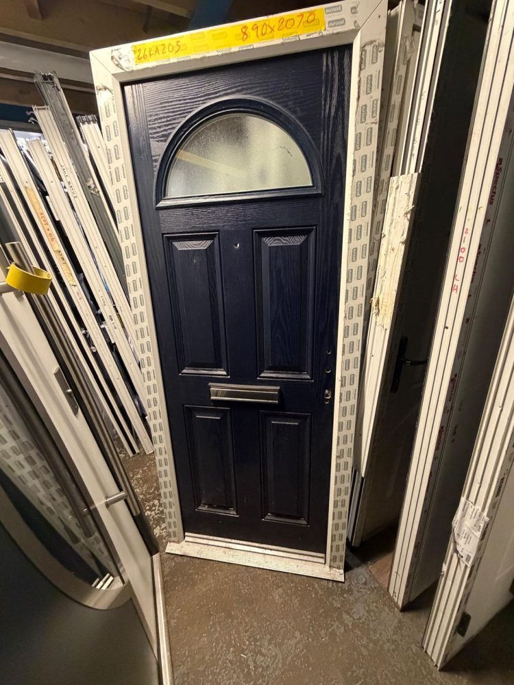Navy Blue Composite Traditional Door 890 x 2070 mm 26RA203