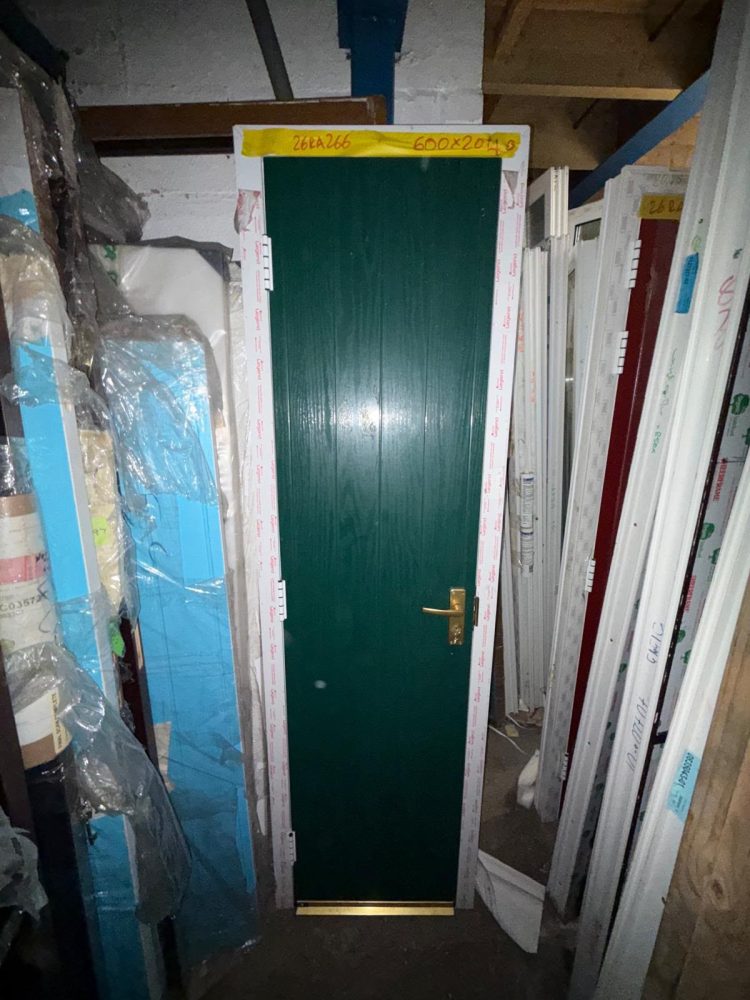 Green Composite Utility Door 600 x 2040 mm 26RA266