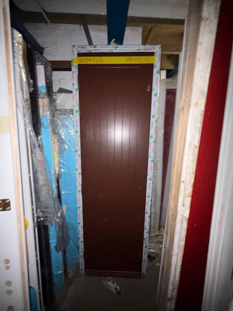 Rosewood Composite Utility Door 690 x 2110 mm 26RA262