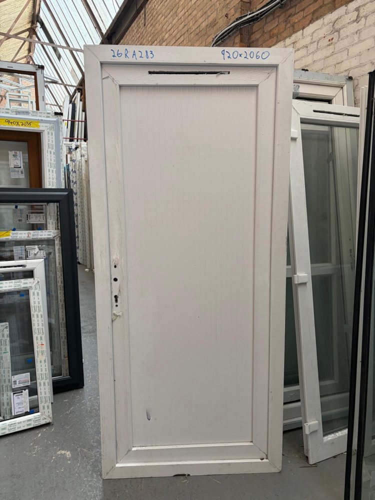 White Upvc Door 920 x 2060 mm 26RA283