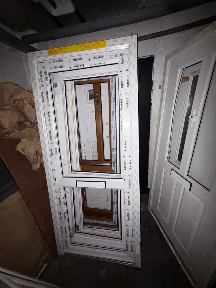 White Upvc Door 930 x 2120 mm 26RA239